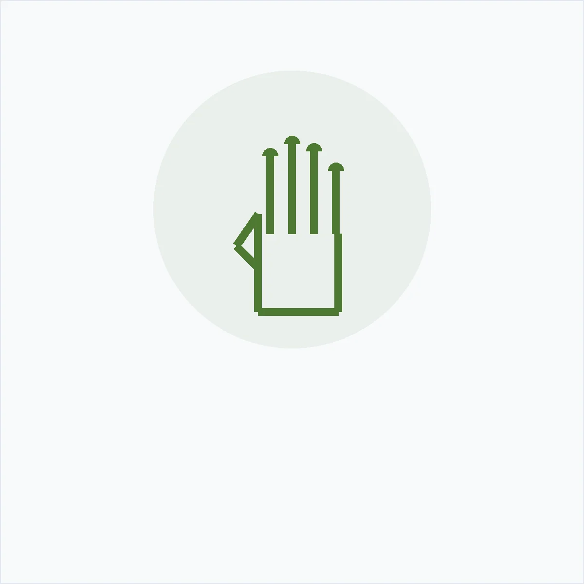 Chemical-Resistant Nitrile Gloves — MedQ catalogue illustration