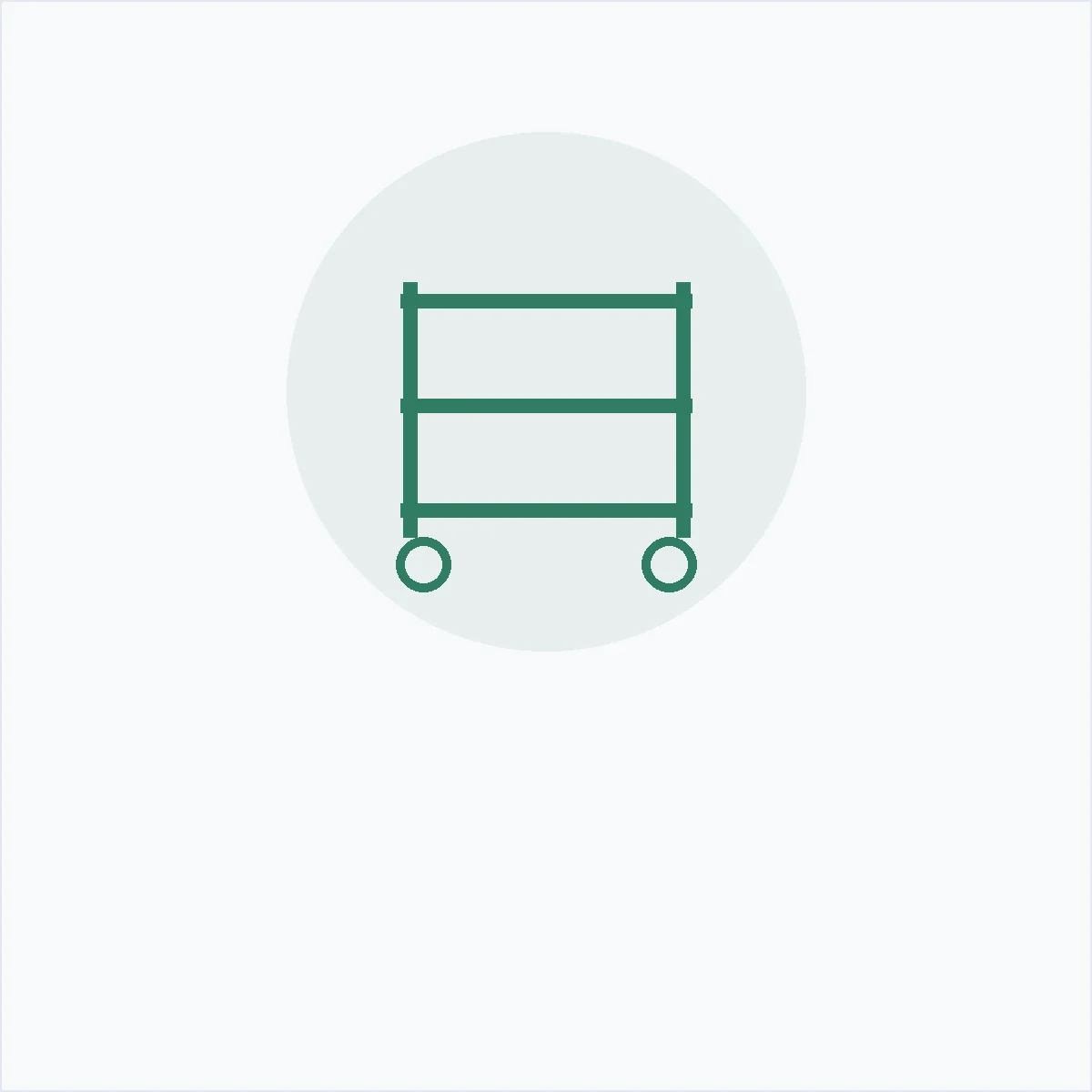 Cleaning Trolley 3-Bucket — MedQ catalogue illustration