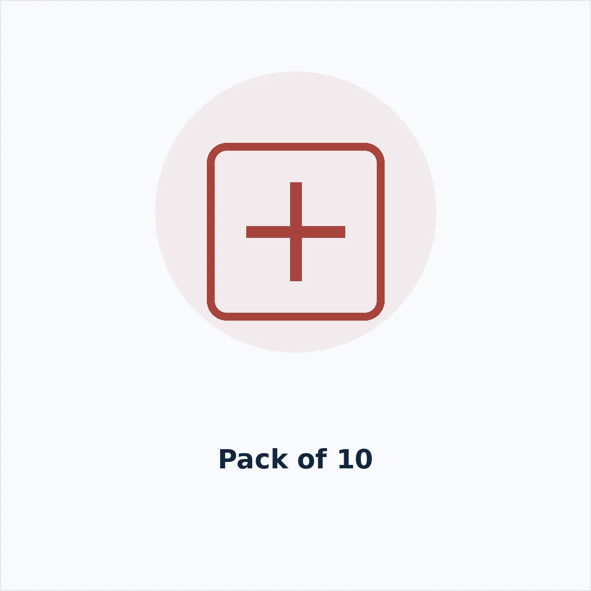 Foil Emergency Blanket Pack 10 — MedQ catalogue illustration