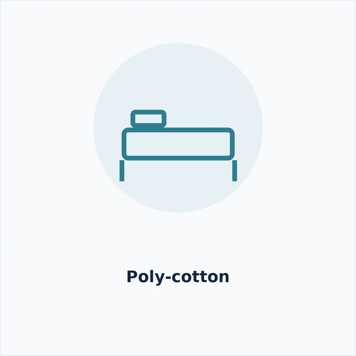 Hospital Bed Sheet Set Poly-Cotton — MedQ catalogue illustration