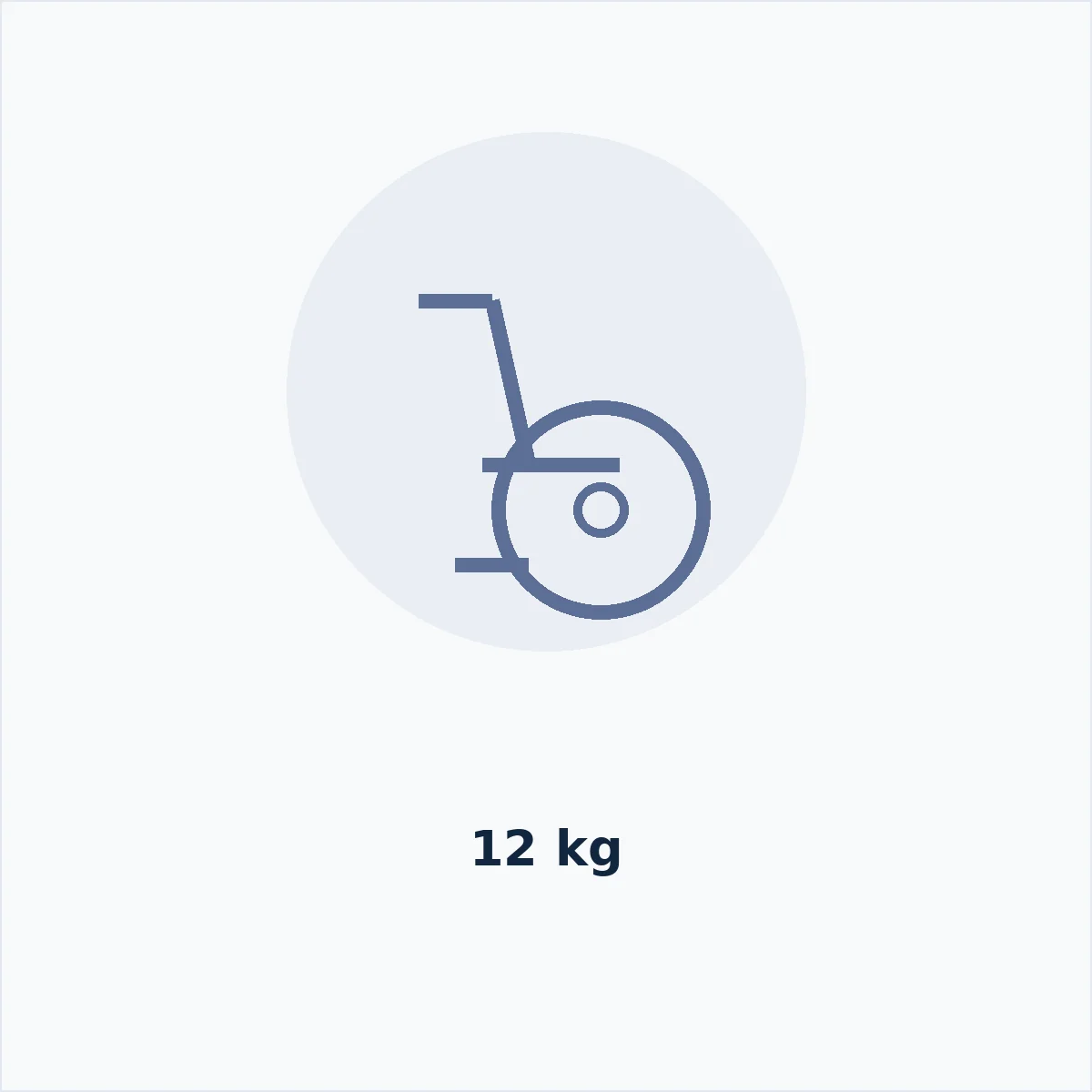 Lightweight Aluminium Wheelchair 12kg — MedQ catalogue illustration