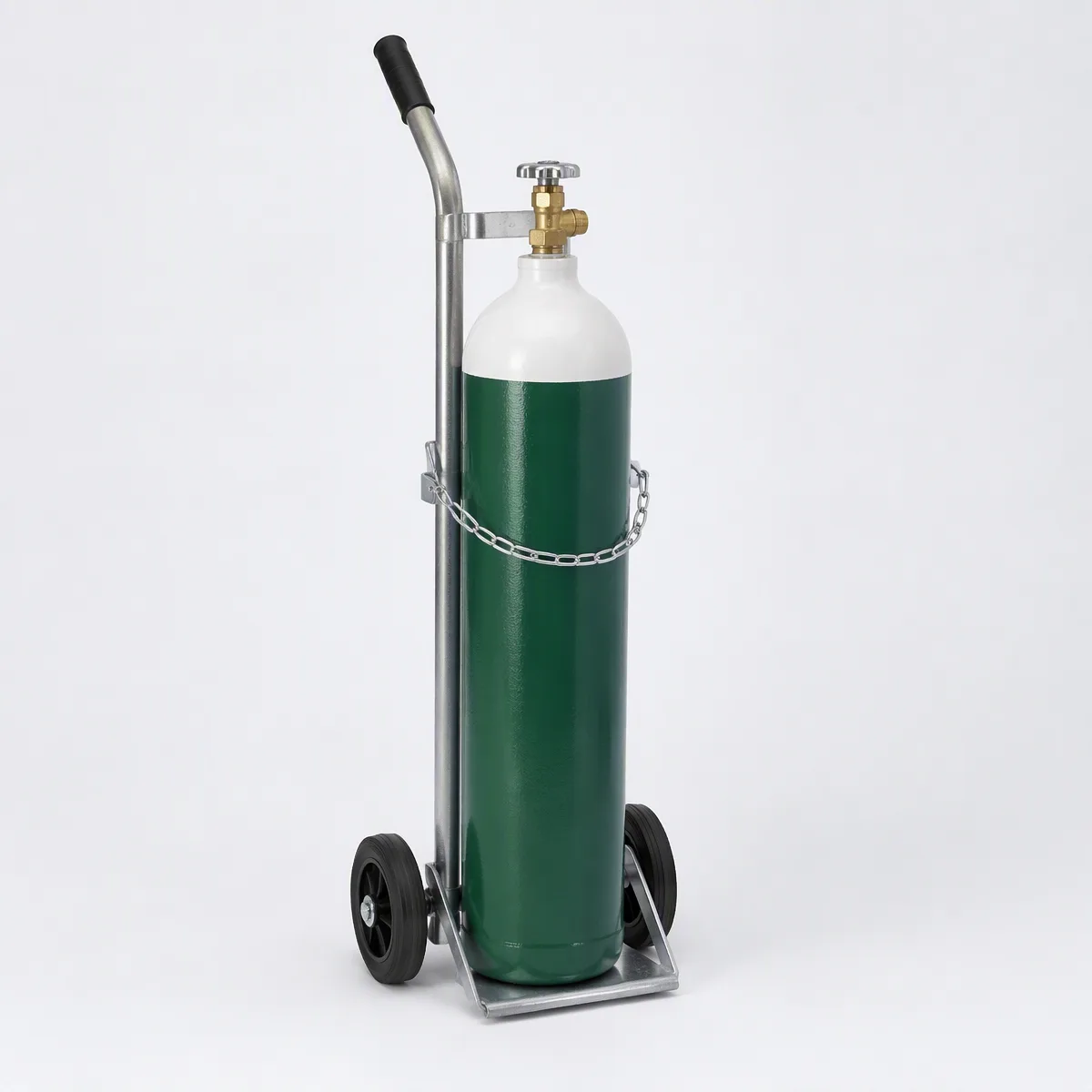 Oxygen Cylinder Trolley D-Size (OX-OXYGEN-CYLINDER-TR-09) — MedQ catalogue illustration