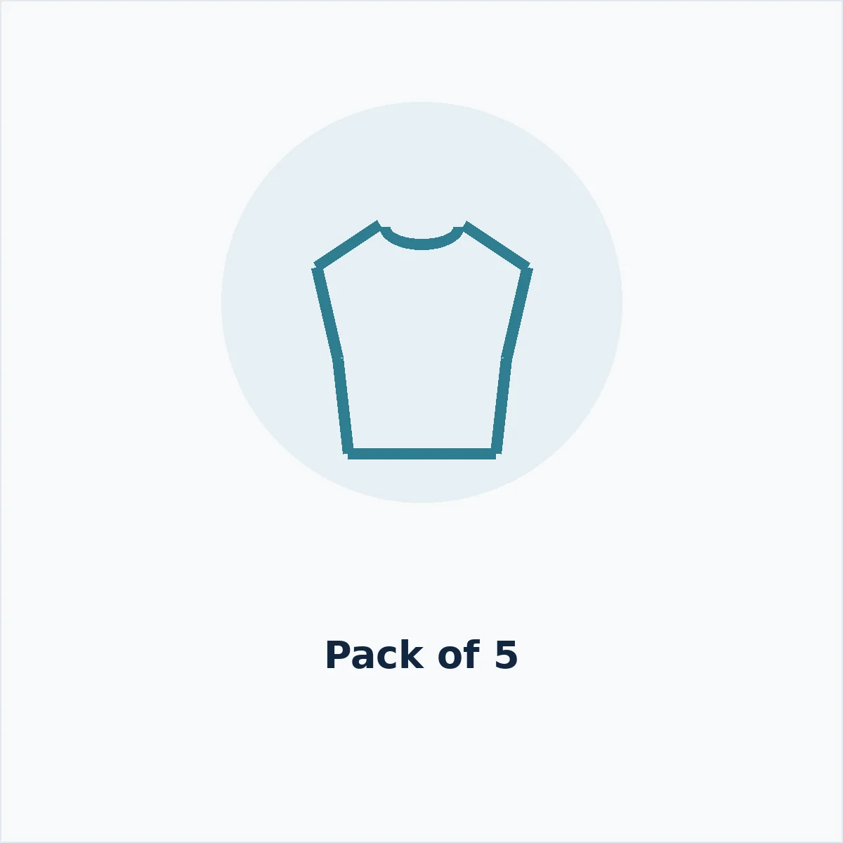 Reusable Adult Bib Pack 5 — MedQ catalogue illustration