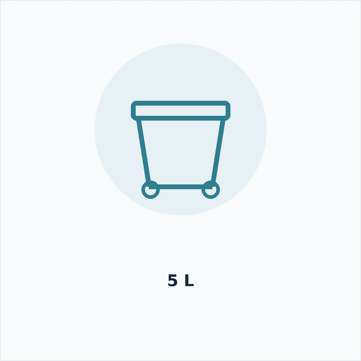 Sharps Container 5L Tabletop — MedQ catalogue illustration