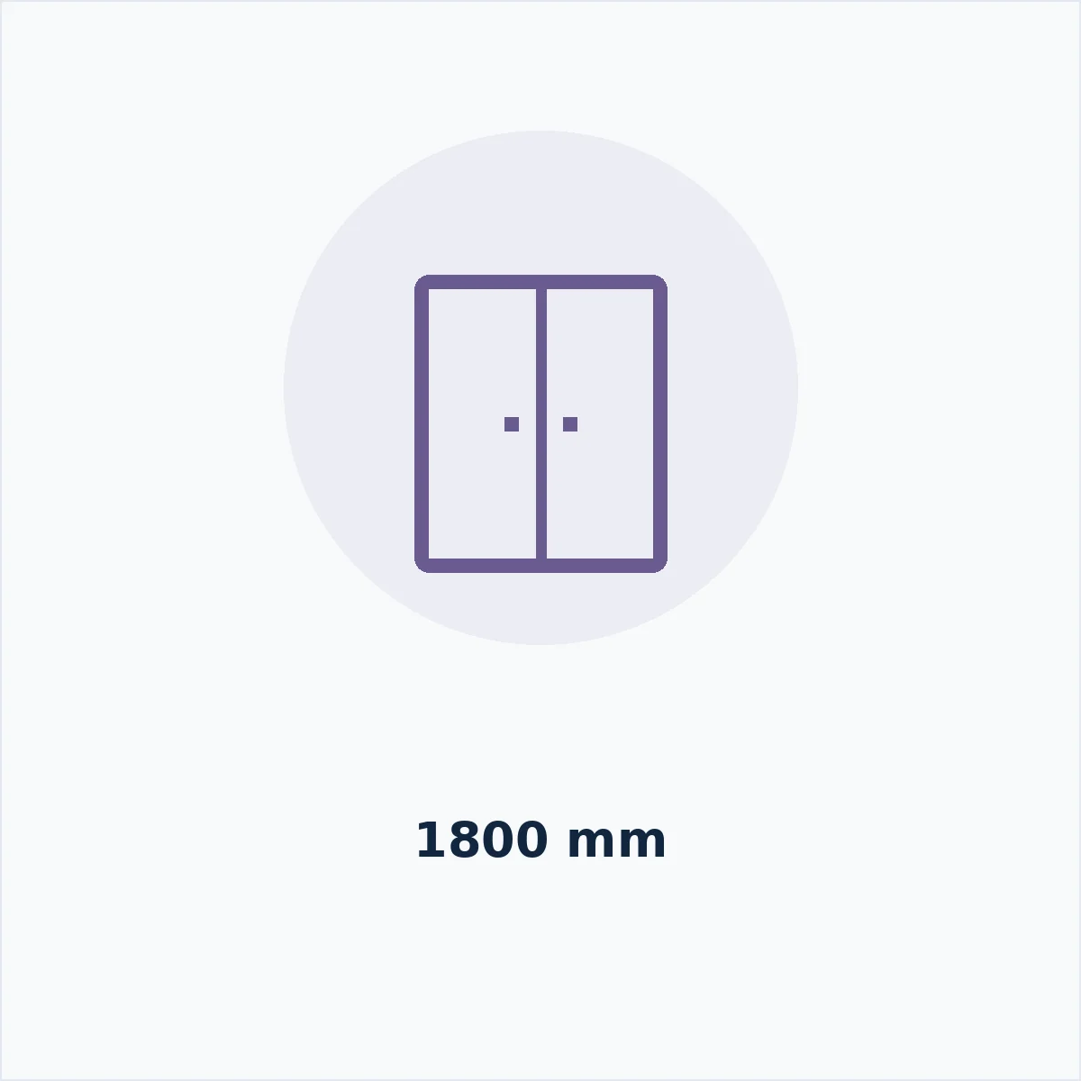Steel Locker 2-Door 1800mm — MedQ catalogue illustration