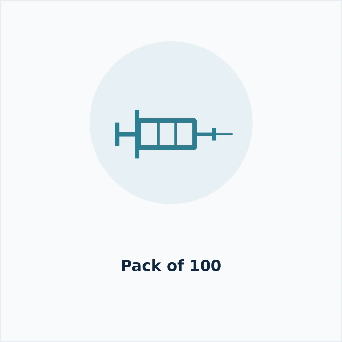 Syringe 5ml 21G Pack 100 — MedQ catalogue illustration